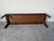 Hollywood Regency Michael Taylor for Baker Far East Collection Walnut Bench / Coffee Table With Brass Accents For Sale - Image 11 of 13