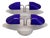 Art Deco Indigo Murano Glass Sconces, 1980s, Set of 2 For Sale - Image 11 of 11