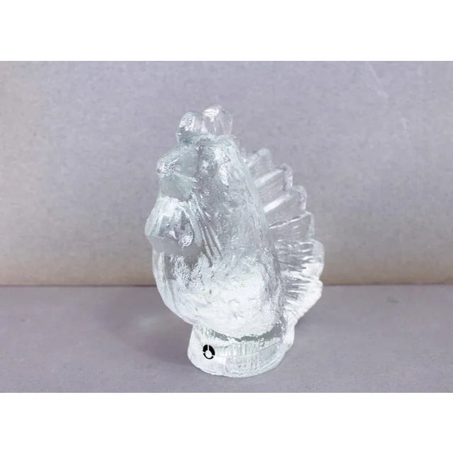 Glass Hen Paperweight by Pukeberg, 1970s For Sale - Image 10 of 11
