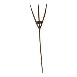 Antique 19th Century Wooden Hay Fork For Sale