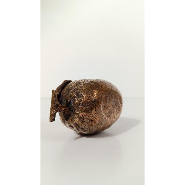 Sculptural Amalfi Coast Lemon Paperweight in Cast-Brass, 1970s For Sale - Image 14 of 18