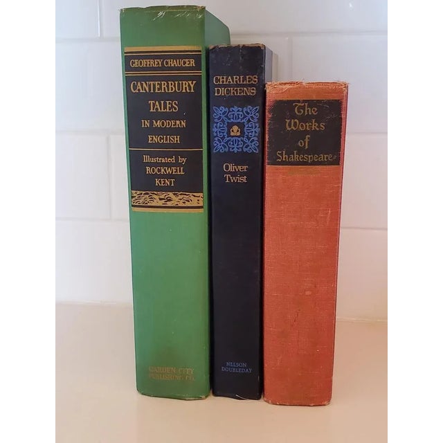 Classic Authors Collection: Shakespeare, Dickens & Chaucer - Vintage Set of 3 For Sale - Image 10 of 10
