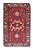 Textile Red & Blue Vintage Caucasian Rug For Sale - Image 7 of 7