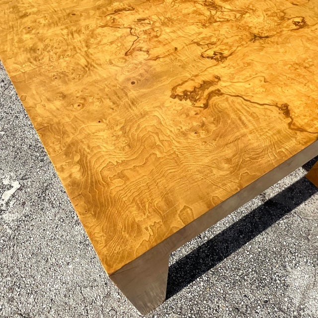 1970s Vintage Boho Tagged Milo Baughman for Thayer Coggin Dining Table For Sale - Image 11 of 12