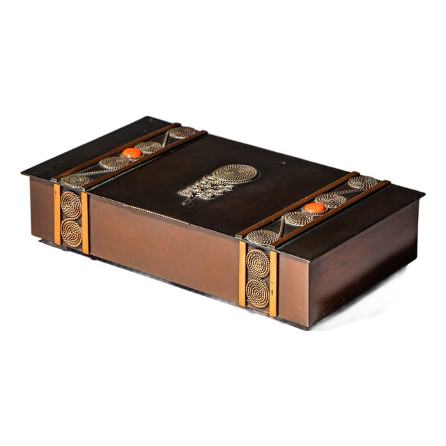 Copper Jewelry Box by Lignifer, Hungary, 1970s For Sale