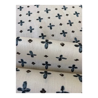 Katie Leede Amun Border 100% Linen Fabric 4 6/8 Yards For Sale