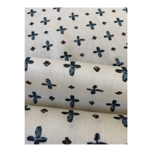 Katie Leede Amun Border 100% Linen Fabric 4 6/8 Yards