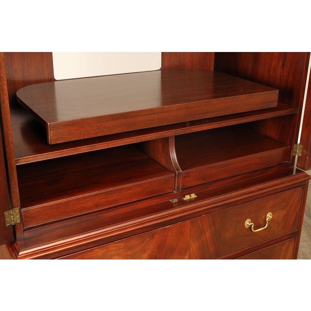 Henkel Harris Mahogany Entertainment Armoire For Sale - Image 15 of 18