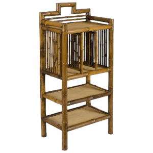 Antique Bamboo Bookcase