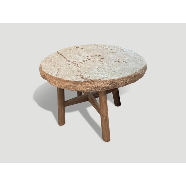 Sumba Stone Round Table For Sale In New York - Image 6 of 6