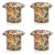 2020s Celia 4-Piece Opal Confetti Glass Candle Holder / Vase, Multicolor For Sale - Image 5 of 5