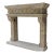 Rare Reclaimed Italian Limestone Fireplace Mantel For Sale