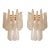 Contemporary Modern “Conchiglie” Murano Glass Gold Wall Sconce-Set of Two For Sale