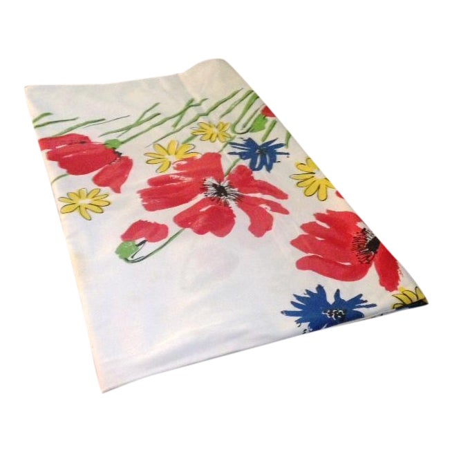 Vintage Vera Square Floral Tablecloth Chairish