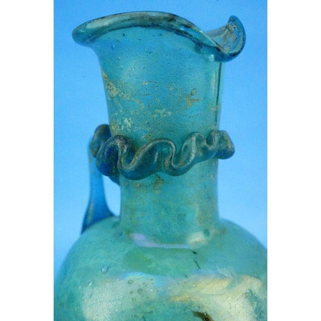 Iridescent Scavo Murano Glass Vase Jug attributed to Cenedese / Toso, 1960s For Sale - Image 15 of 18