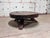 Black Vintage Brutalist Wabi-Sabi Round Oak Coffee Table, 1950s For Sale - Image 8 of 8