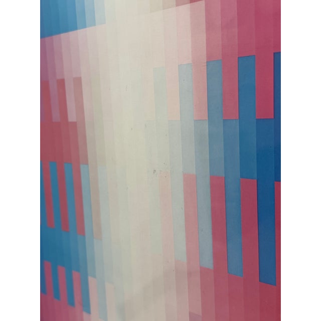 Yaacov Agam Framed Circle Gallery Exhibition Poster, 1980s For Sale - Image 9 of 14