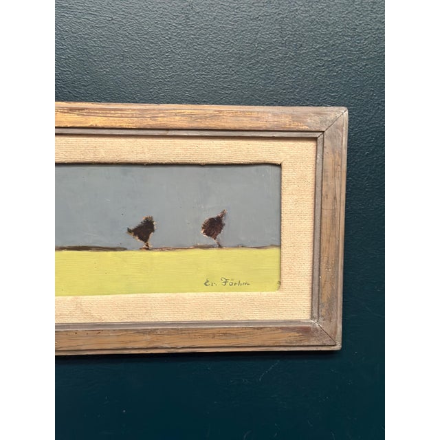 Evert Färhm, Scanian Landscape, 1950s, Oil Painting on Panel, Framed For Sale - Image 5 of 14