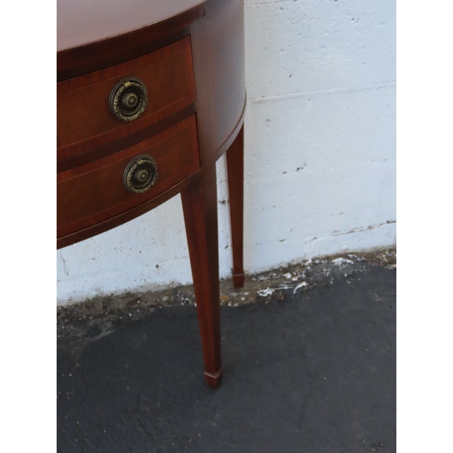 1940s Demilune Console Table Buffet Server 6562 For Sale - Image 13 of 18
