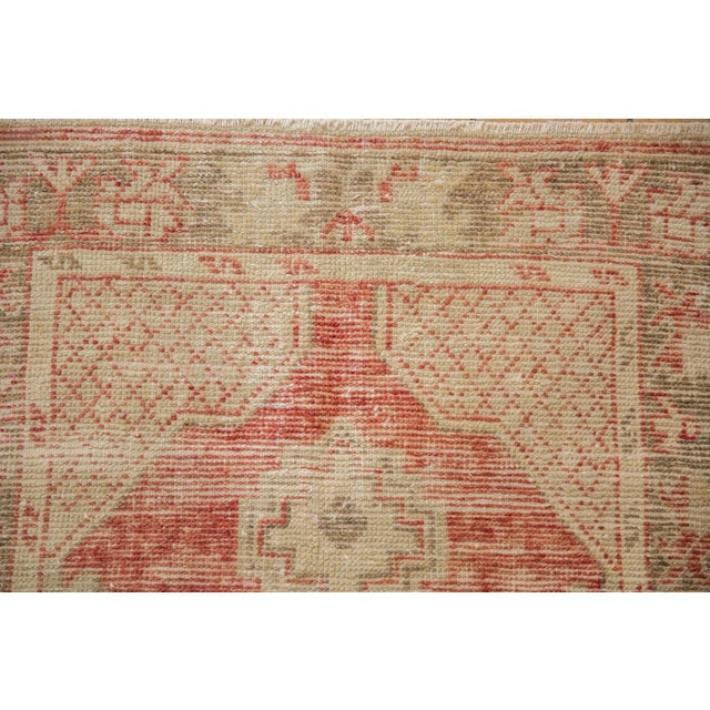 Vintage Distressed Oushak Rug Runner - 2'6" x 5' For Sale In New York - Image 6 of 10