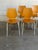 Mid 20th Century Set of 8 Danish Modern Bentwood Dining Chairs White Metal Mid Century Chairs For Sale - Image 4 of 10