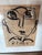 1970s 1970s Peter Keil Early Abstract Painting on Newspaper For Sale - Image 5 of 6