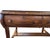 American Early 20th Century Figured Oak Two-Drawer Writing Table With Stretcher Base Circa 1920 For Sale - Image 3 of 12