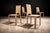 Manufactured by De Couro in Brazil, this set of four dining chairs reflects the experimental approach to leather and...