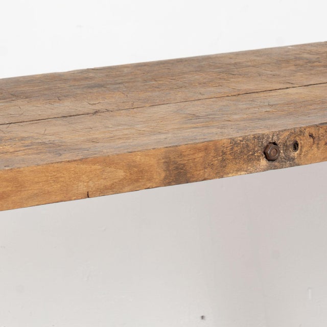 19th Century Rustic Peg Leg Console Table For Sale - Image 11 of 18