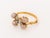 18k Rose Gold, Diamond, Ruby, and Pearl Butterfly-Form Bangle For Sale - Image 4 of 8