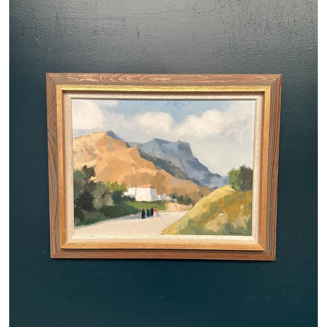 Stig Wernheden, Greek Landscape, 1960s, Oil on Canvas, Framed For Sale - Image 12 of 18