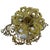 Art Nouveau Brass Tazza Centerpiece Blown Glass Bowl . Swivel Floral Branches For Sale - Image 15 of 16