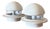 Space Age Bedside Table Lamps, Italy, 1970, Set of 2 For Sale