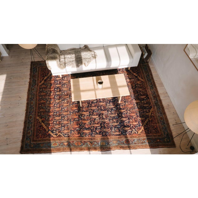 Late 19th Century Persian Malayer Carpet ( 5' x 6' 2'' - 152 x 188 cm ) For Sale - Image 14 of 15