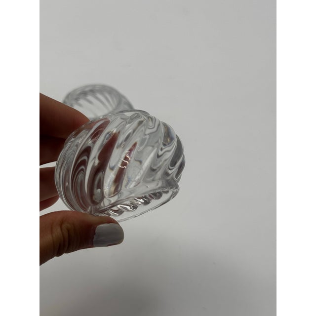 Late 20th Century Pair of Baccarat Crystal Napkin Rings For Sale - Image 5 of 12