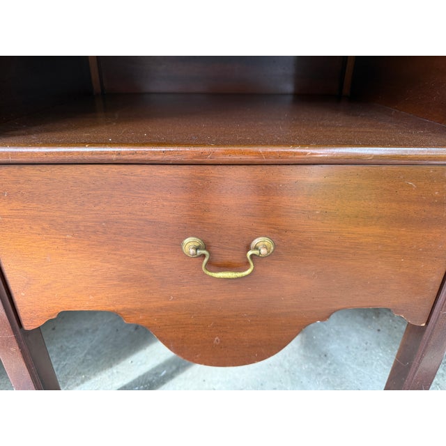 Kittinger Chippendale Commode With Gallery in Walnut For Sale In Boston - Image 6 of 7