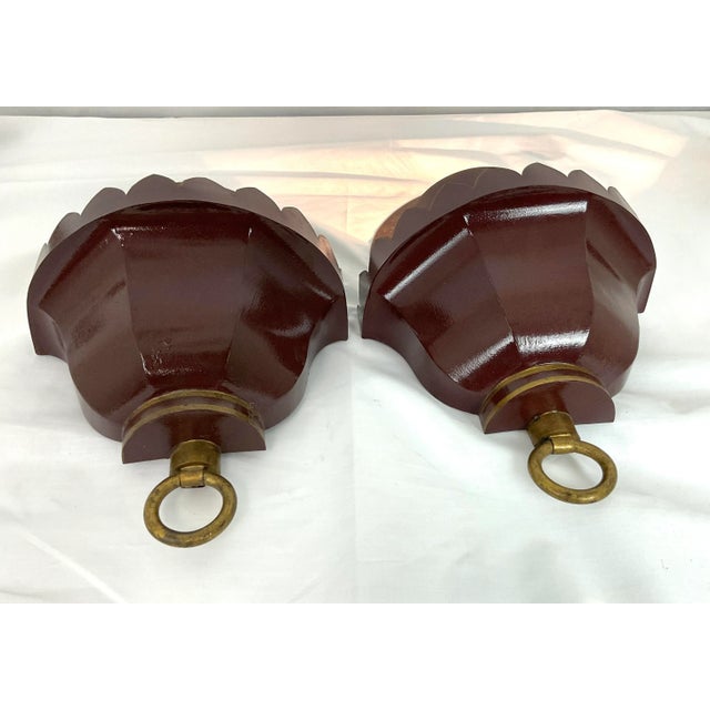 Vintage French Tole Wall Sconce Pair For Sale - Image 10 of 10