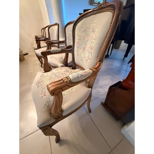 2000 - 2009 Set of 6 Italian Armchairs by Chateau D’Ax. Made in Italy For Sale - Image 5 of 11