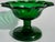 Green Pressed Glass Footed Bowl, 19th Century, Petal Form For Sale In New York - Image 6 of 9