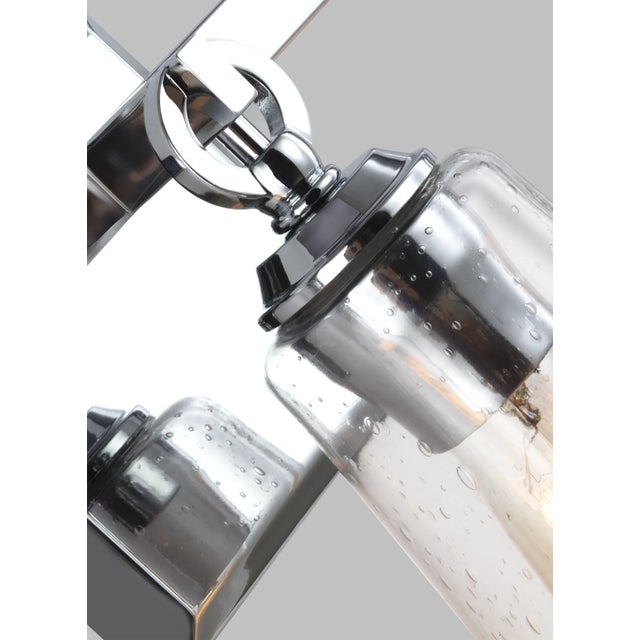 2020s Sean Lavin by Visual Comfort Studio Monterro 3-Light Vanity, Chrome For Sale - Image 5 of 8