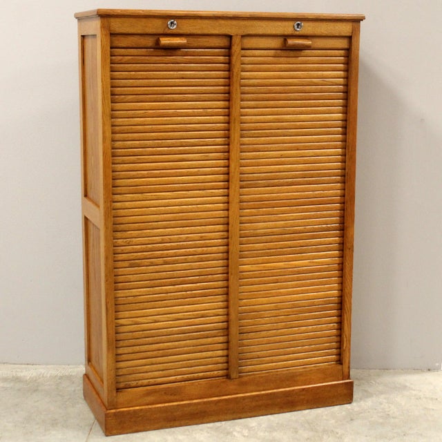 Vintage Filing Cabinet in Oak, 1920s For Sale - Image 15 of 15