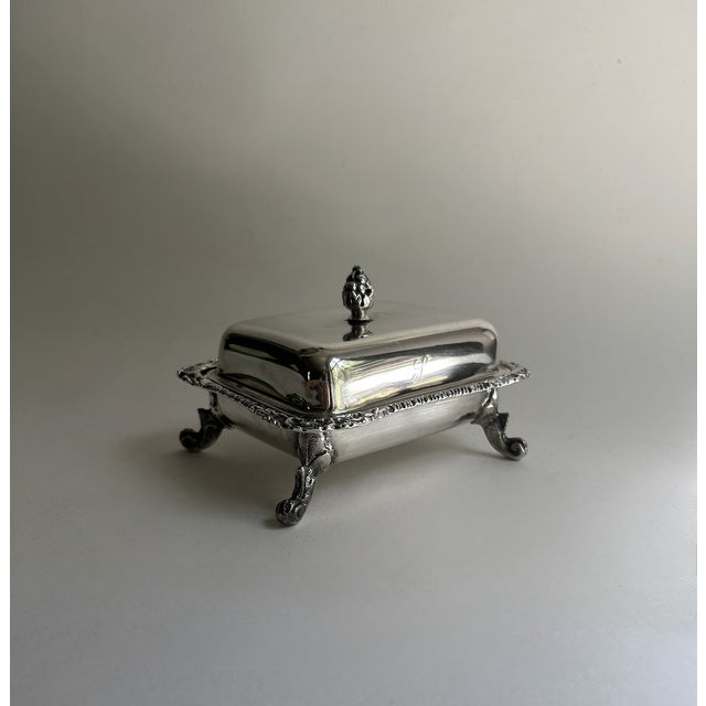 Vintage Seranco Silver Plate Covered Butter Dish For Sale - Image 18 of 18