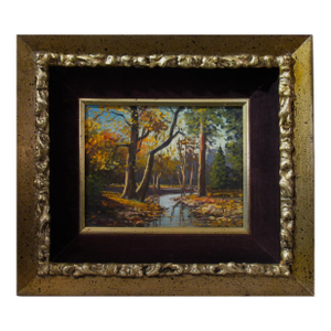Bill Shaddix California Landscape In Autumn C. 1980 Painting