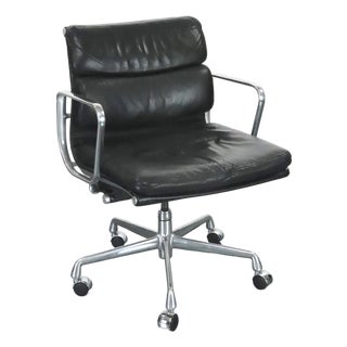 Herman Miller Eames Style Soft Pad Leather Executive Chair For Sale