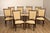 High Quality Set of Eight Upholstered Mahogany Dining Chairs, Includes Two Armchairs