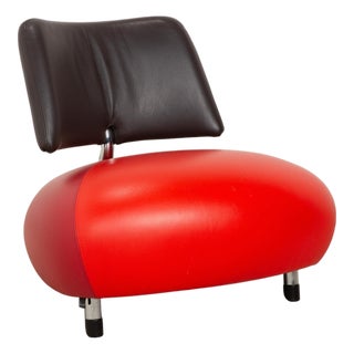 Pallone Leather Chair from Leolux For Sale
