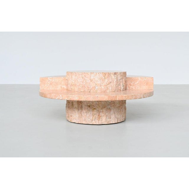 1970s Round Sculptural Mactan Stone Coffee Table, Belgium, 1970s For Sale - Image 5 of 18
