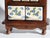 1950s Antique Dutch Farmhouse Wooden Ceramic Floral Spice Cabinet, 1950s For Sale - Image 5 of 14