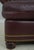 Animal Skin Hancock & Moore Burgundy Leather Loveseat Sofa For Sale - Image 7 of 18