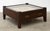 Brown Coffee Table in Walnut with Glass Top For Sale - Image 8 of 17
